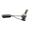 Black keyboard with silver LED bulb, black heat sink, braided cable, power plug, desktop gaming and office peripherals Item Picture